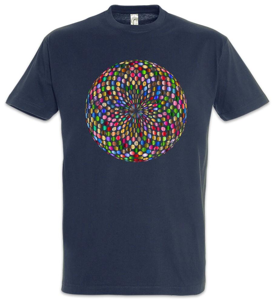Psychedelic Disco Light Mens T-Shirt Retro Oldies Music Music Nerd Techno