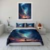 Fantasy Adventure Landscape Artwork Set Soft Comfortable Duvet Cover Bedding Set Included 1*Duvet Cover & 2*Pillowcases,Gift