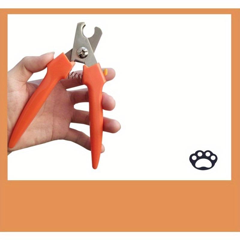Stainless Steel Bird Nail Clipper for Parrots and Small Pets - Ergonomic Grooming Tool with Black Handles & Red Rings