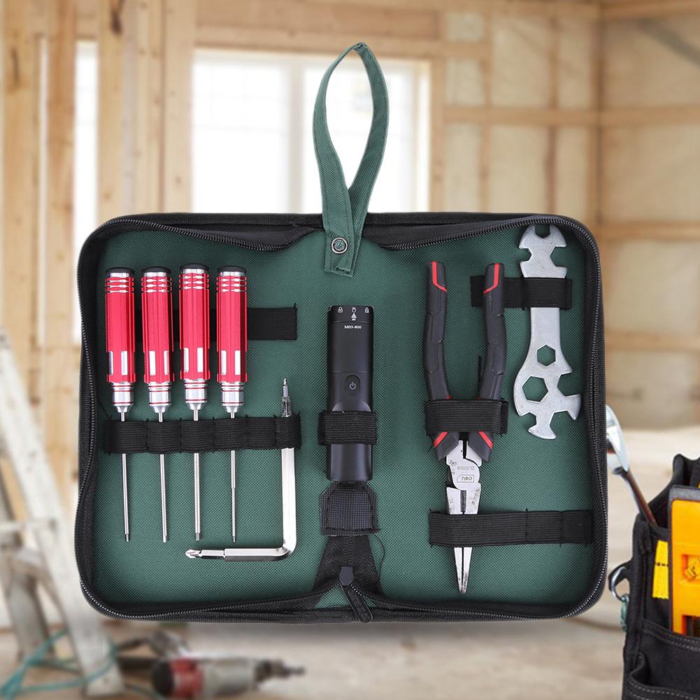 Tools Organizer Bag Oxford Cloth Compact Tool Carrier Portable Tool Pouch for Household Travel for Electrician Household Worker