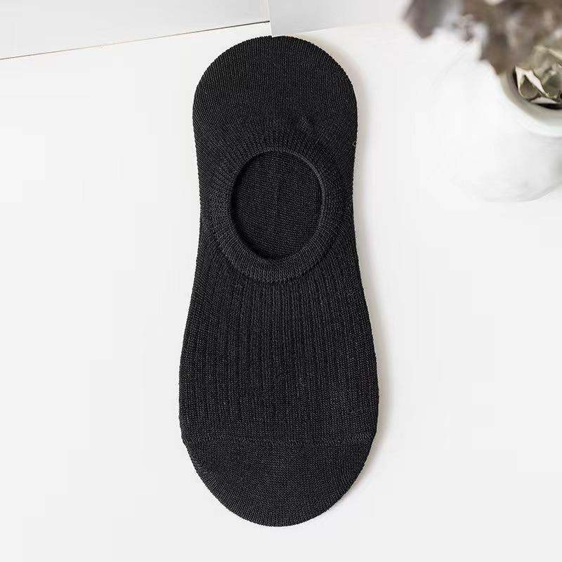 Boat Socks, Invisible Socks, Women's Socks, Summer Thin Short Socks, Shallow-mouthed Sweat-absorbing Solid Color Versatile Casual Socks