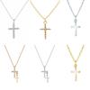 New Vintage Cross Necklace for Women Cool Style Sweet Texture Zircon Clavicle Chain Charm Layered  Gifts