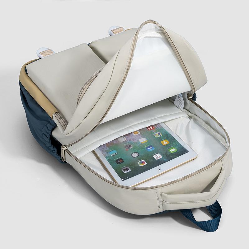 Contrast Patchwork Backpack Short-Distance Lightweight Backpack