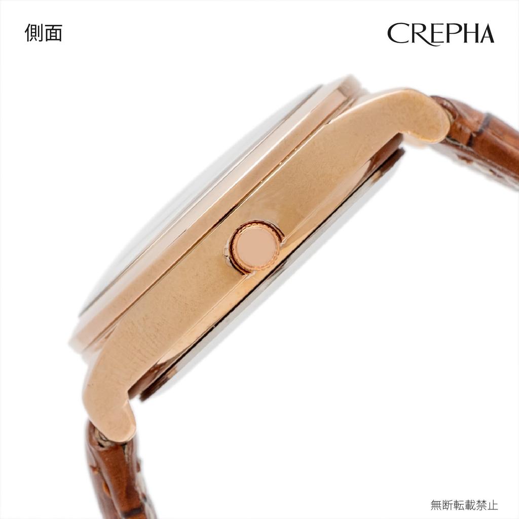 CREPHA Analog Japon Kuvars 3 ATM Suya Dayanıklı Takvim Fonksiyonlu Sade Deri 14mm Kordon Lise ve Ortaokul İçin Uygun Mevcut