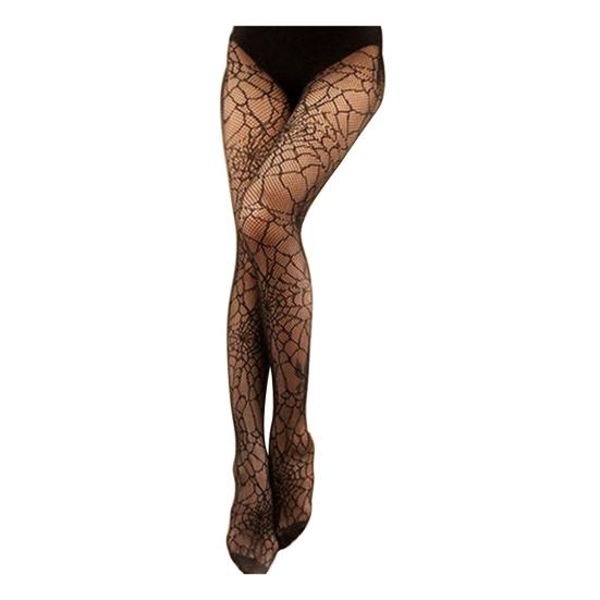 

Эластичные колготки с паутиной, нейлоновые сексуальные женские колготки для вечеринок чёрный