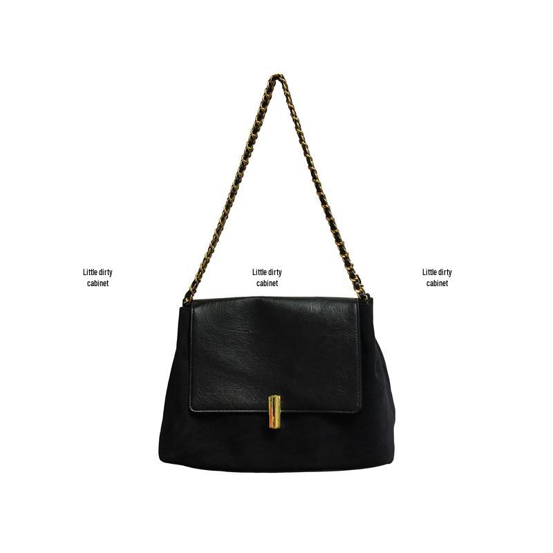 Geantă de mână tote crossbody de damă 2025 Retro cu suprafață din piele întoarsă toamnă/iarnă