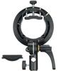 Godox S2 Flash Holder Bracket S-type Bowens Mount Lamp Holder Handheld for Godox Flash Light Snoot Softbox Beauty Dish Honeycomb