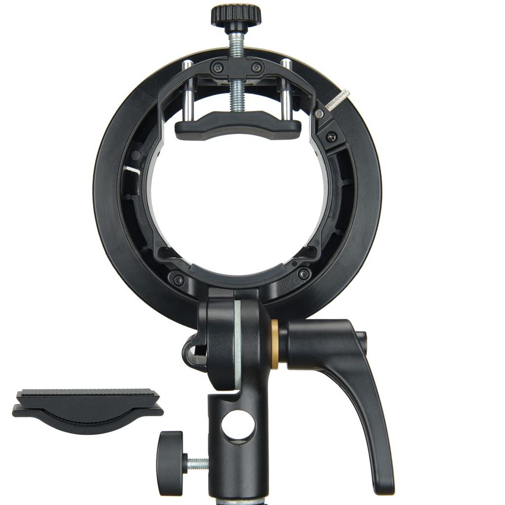 Godox S2 Flash Holder Bracket S-type Bowens Mount Lamp Holder Handheld for Godox Flash Light Snoot Softbox Beauty Dish Honeycomb