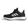 New Pureboost RUNNING Abrasion Resistant Breathable Low Top Kids' Running Shoes Black White Kids' ID8494