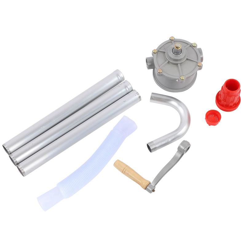 Aluminum alloy rotary hand-operated drum pump; drum pump for dispensing diesel; drum-type pump; manual oil pump; rotary oil pump