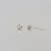 modernlike silver 925 drum cubic zirconia earrings