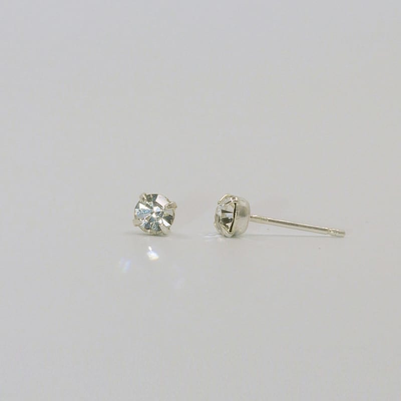 modernlike silver 925 drum cubic zirconia earrings