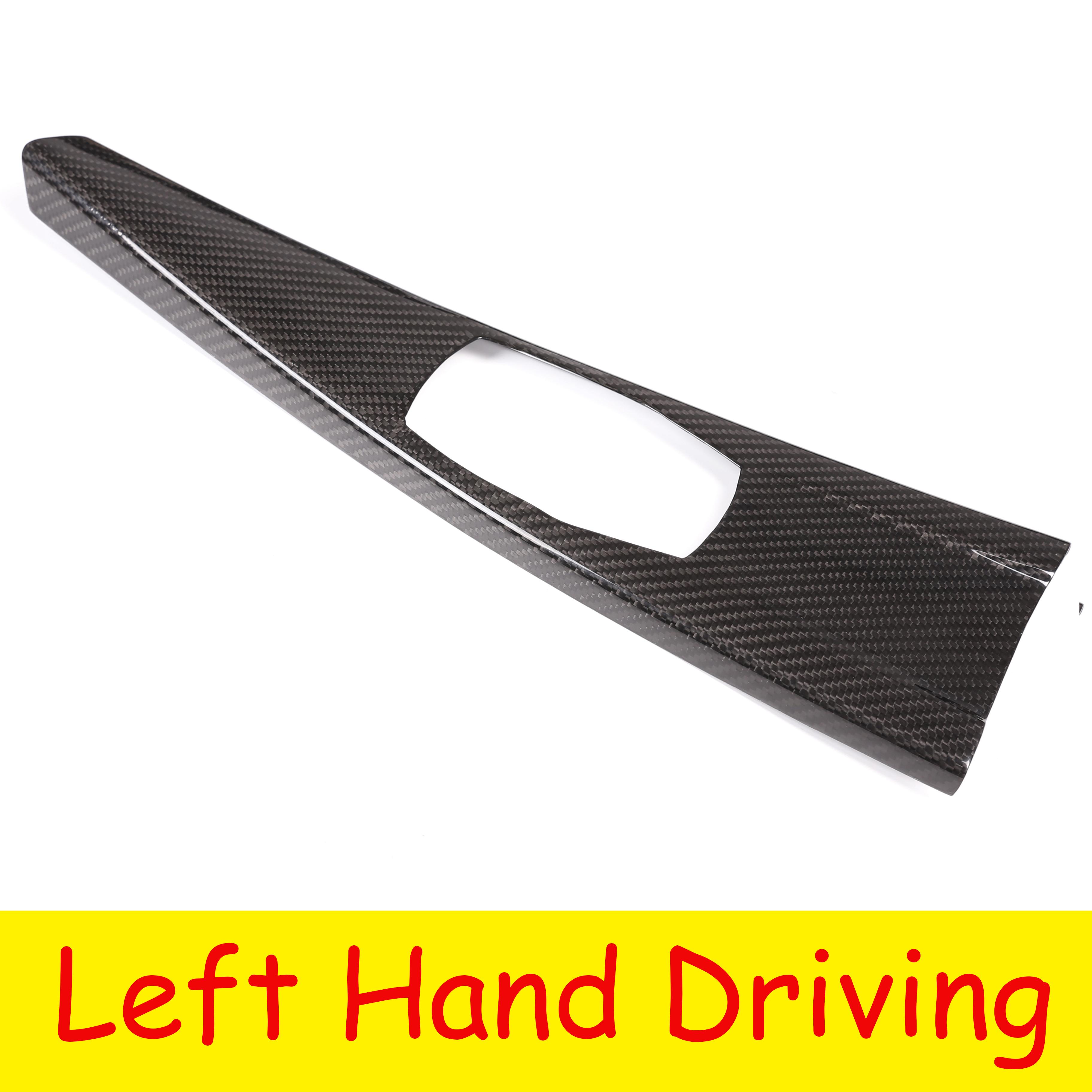 

For BMW F30 F31 F32 F33 F34 F36 F80 F82 Real Carbon Fiber Car Dashboard Panel Decorative Cover Sticker Trim Interior Accessories Style A