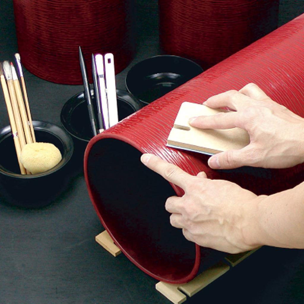 Støvboks Kasuri Kasuri S Rød Søppelbøtte Stilig Slank Rund Uten Lokk Kjøkken Stue Japansk Rom Søppelbøtte i Japansk Stil Bøtte Uten Lokk Søppelbøtte