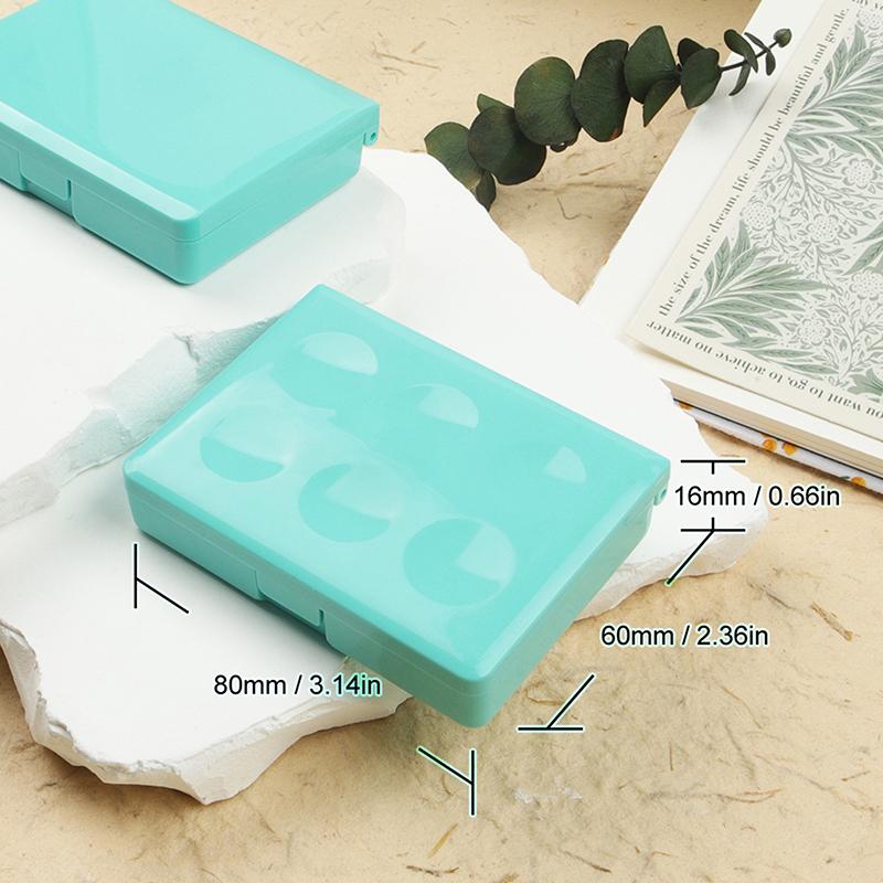 Seamiart Tragbarer Multifunktions-Malkasten aus Kunststoff, leere Aquarellpalette, Unterpaket für Aquarellfarben, Öl-, Acryl- und Gouachefarben