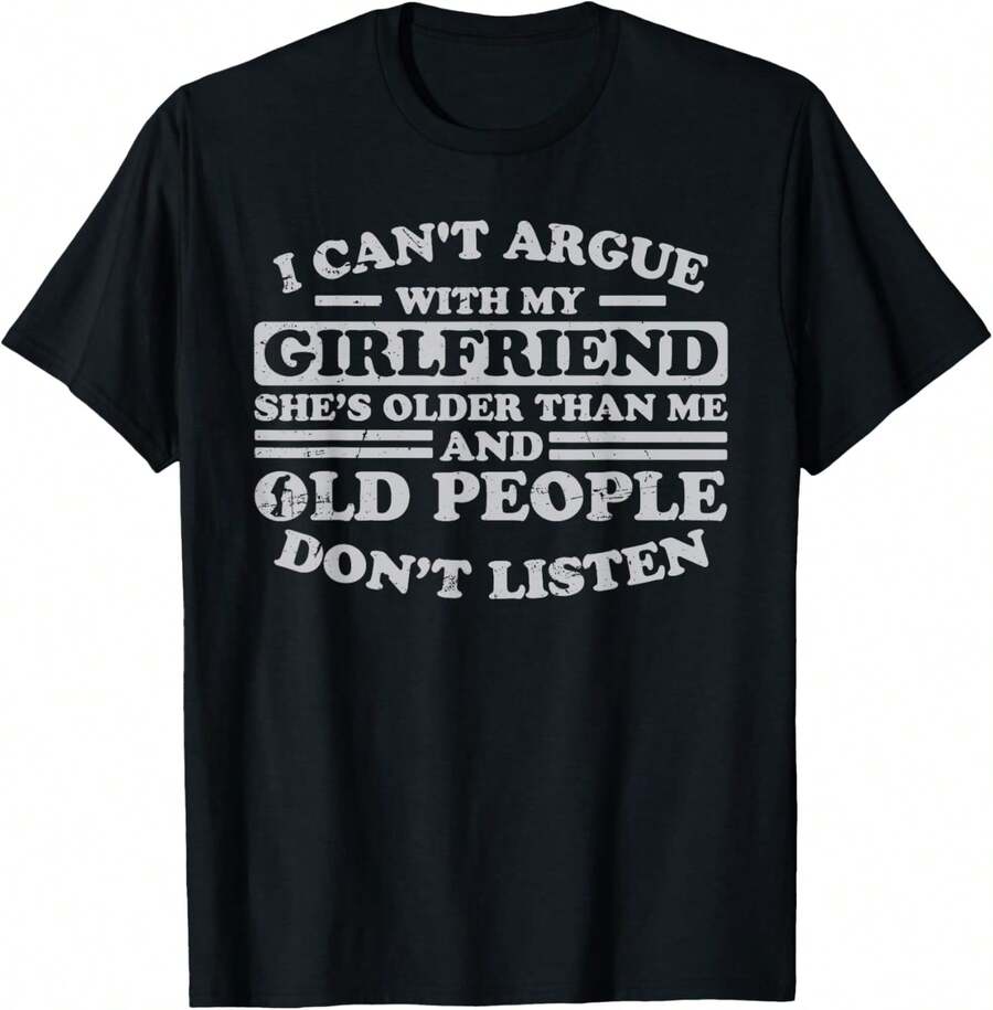 

My Girlfriend Me Funny Unisex T-Shirt Print Short Sleeve Unisex T-Shirt S
