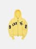 Sweat à capuche zippé personnalisé américain sticker broderie ample tendance style hip hop street sens du design pull identique pour hommes et femmes