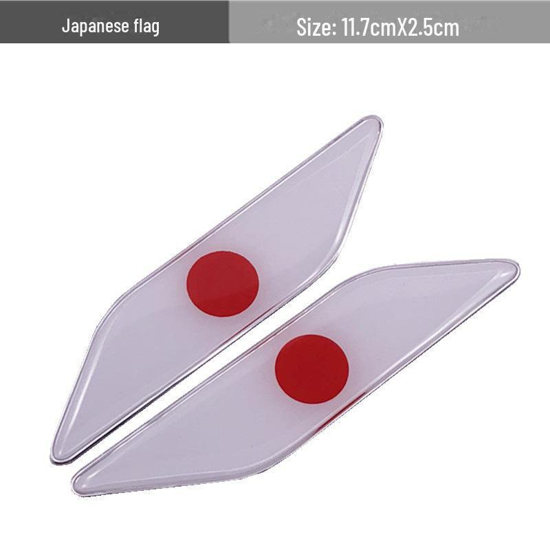 

Декоративная металлическая наклейка для крыльев европейского автомобиля - Германия Франция Италия Канада Japanese flag