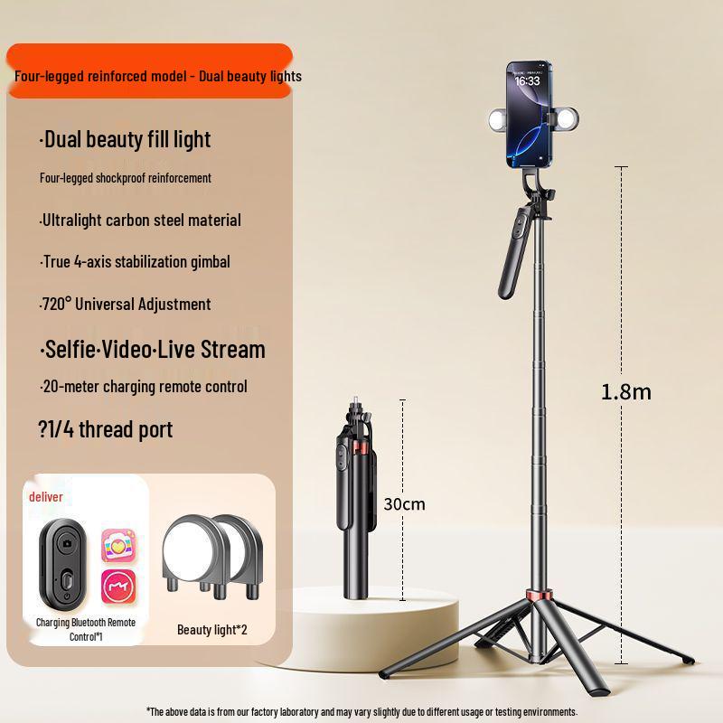 2025 Universal Selfie Stick Tripod with 360° Rotation and Anti-Shake for Phone Photography