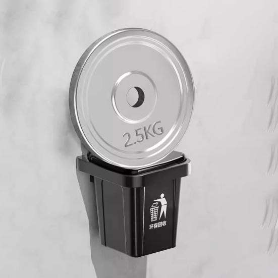 Trash Can Ashtray with Lid Removable Stainless Steel Inner Heavy Duty No Drill Wall Mount Home Office Countertop Decorative Ash Holder Storage Box