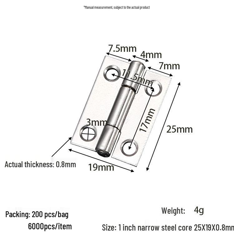 304 Stainless Steel Mini Hinges: 1-4 Inch Options for Cabinets & Wooden Boxes