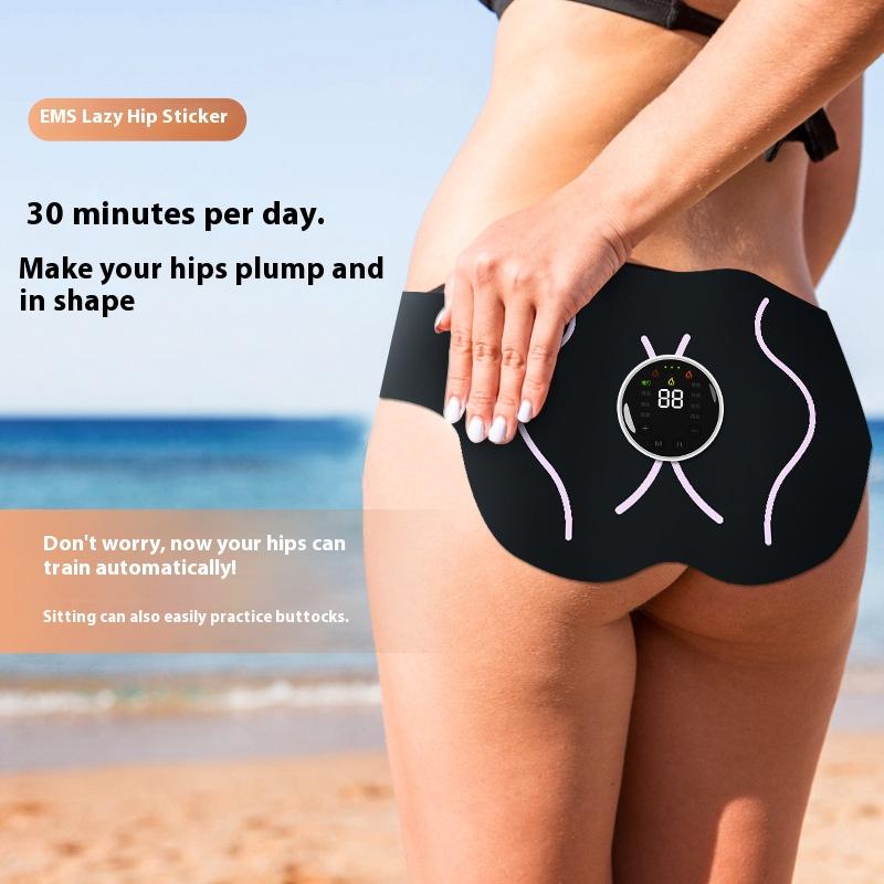 Gel-Free EMS Hip Sculptor,Hip Lift Trainer with Auto-Adhesion, Wireless Buttock Massage plasticity for Home Gym & Sensitive Skin