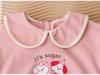 Korean-Style Spring Sweater for Baby Girls with Cute Lapel and Long Sleeves