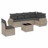 VidaXL Garden Lounge Set with Cushions 7 Pcs, Patio Sofas, Patio Furniture Set, Outdoor Furniture, Grey 3221441