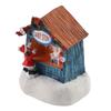 Xmas House Ornament Resin Xmas Scene House Miniature Decorative Small House Buildings for Home