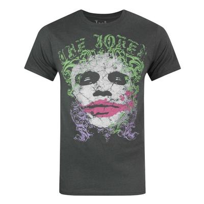 Jack Of All Trades Mens Distressed Face The Joker T-Shirt