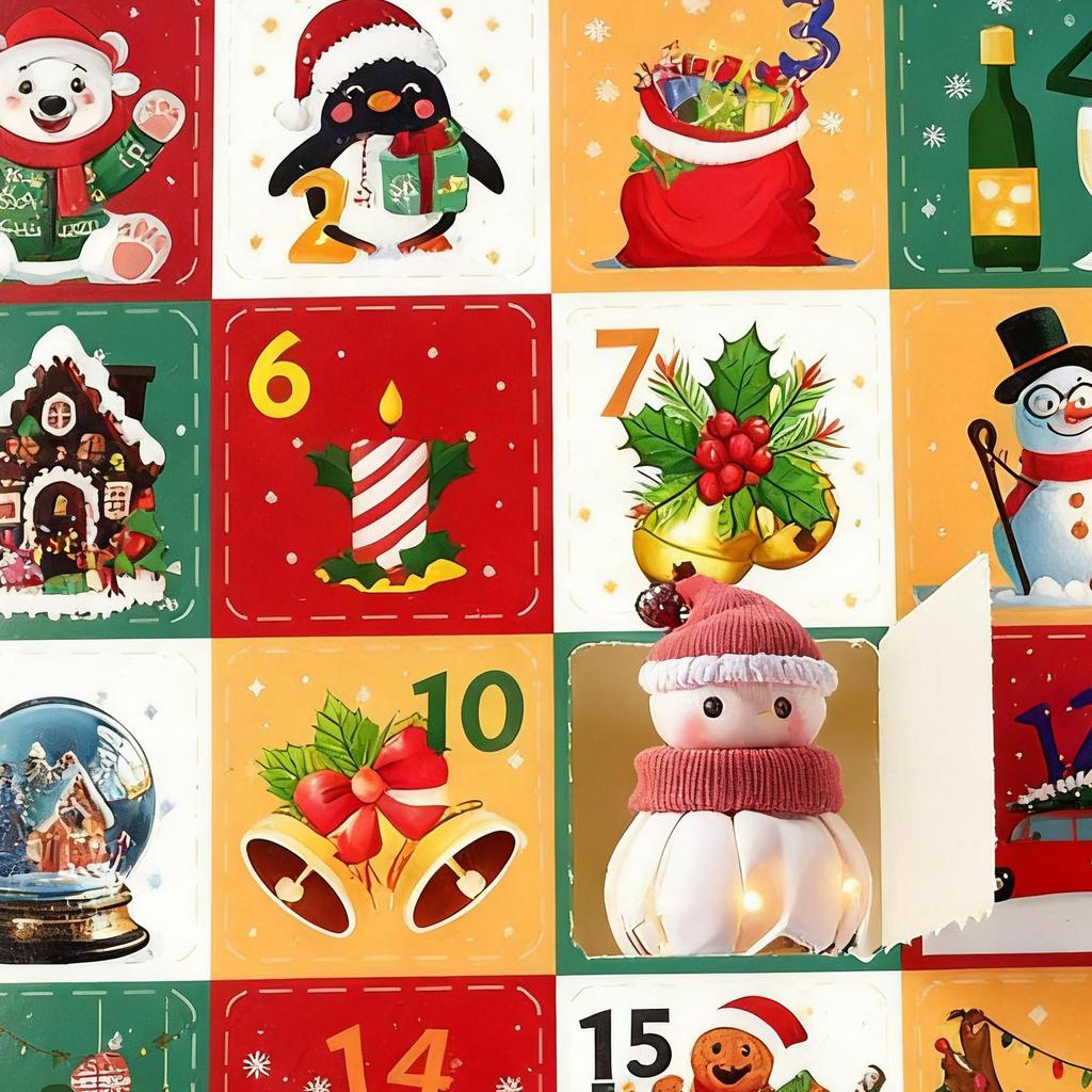5pcs 24 Days Christmas Advent Calendar Countdown To Christmas Calendar Decoration Empty Boxes Refillable Advent Xmas Gift 2026