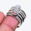Natural Moonstone Gemstone 925 Sterling Silver Jewelry Ring Size 6.5 AR-18822