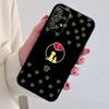 Phone Case For Samsung S24,21,22,23,30,Ultra,20,Plus,Note,10,9,Dog Footprints Puppy Paw Print Black Soft Silicone Case
