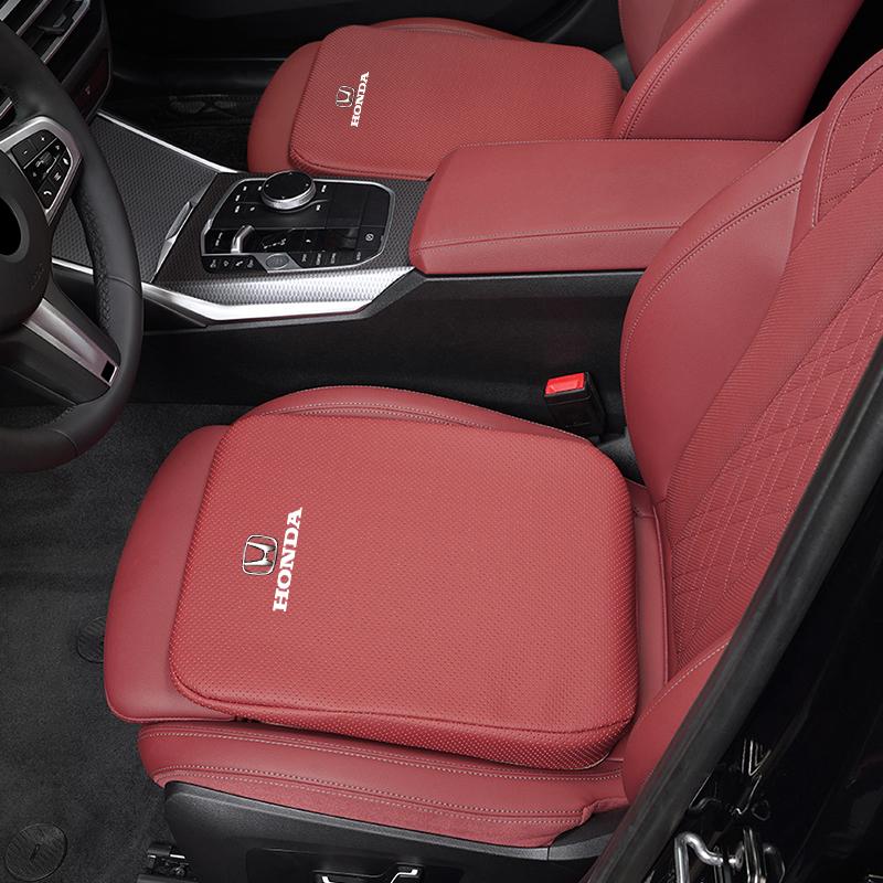 Car Seat Soft Mats Leather Memory Cotton Core Cushion For Honda Civic Fit Jazz Accord Pilot CRV Odyssey Passport City Shuttle
