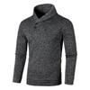 Men's Semi Cardigan Autumn Korean Loose Casual Pullover Jacket Long Sleeved Thin Velvet Sweater