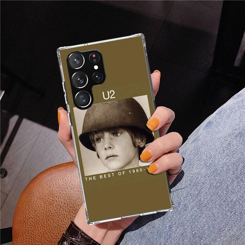 Band U-U2 Rock Phnoe Case for Samsung Galaxy S26 S25 Edge S23 S24 Ultra S22 Plus S21 S20 FE Unique Cover Soft Coque Galaxy S25 S