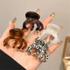 Trendy French Hair Claw Clips Acetate Retro High Ponytail Holders Elegant Crab Shark Clip for Women Girls