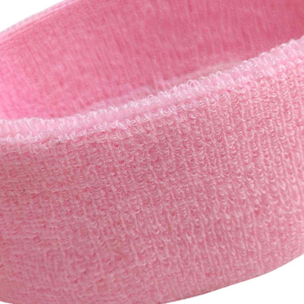 Athletic Headbands Sweat Absorbing Elastic Breathable Sport Hairbands for Workout Fitness Cycling Outdoor Pink
