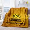 Borussia Dortmund Personalized Text Blanket Gift Customizable Blanket Soft Warm Cozy Perfect for Bed Seaside Nap Office All-Season Use