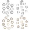 10Pcs 5MM Tri-glide Diamond Buckle Round/Square Belt Buttons Mini Ultra-small Diy Dolls Buckles Stuffed Toys Doll Bags Accessory