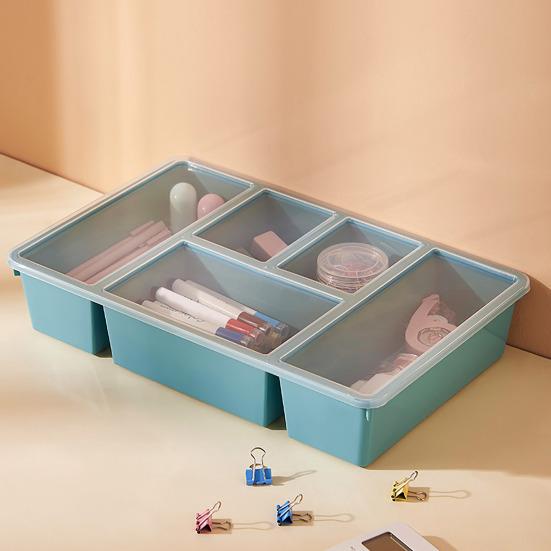 Crisper Multi Compartments Classification Storage Transparent Dustproof Large Capacity Snack Box Snack Container