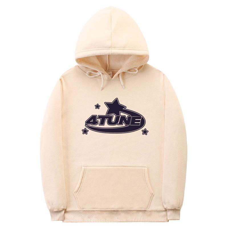 Unisex Gothic Hoodie Streetwear Oversized Pullover Sweatshirt Met Geribbelde Zoom Mannen Vrouwen Herfst