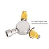 Gas Distributor Outdoor Safe Use Gas Tanks Conversion Head Gas Distributor Aluminum Gas Consumption Camp Stove Adapter