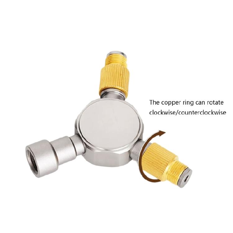 Gas Distributor Outdoor Safe Use Gas Tanks Conversion Head Gas Distributor Aluminum Gas Consumption Camp Stove Adapter