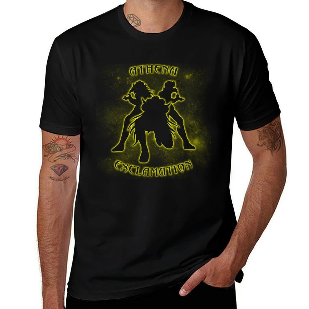 Athena Exclamation TShirt Basic Solid Color Short Sleeve TShirt