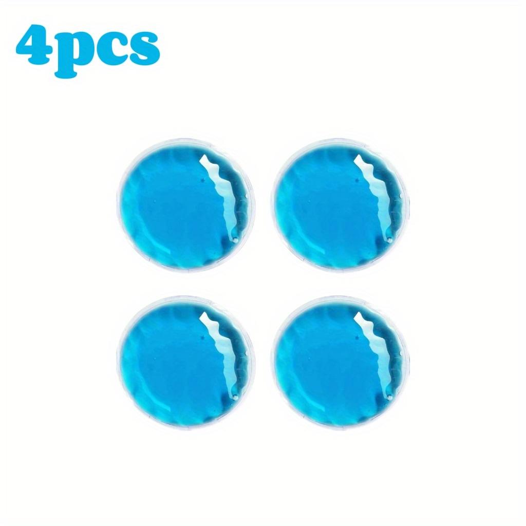 4pcs Reusable Gel Ice Pack Hot Cold Compress, Small Round Ice Packs for Body Pain Relief, Perfect for Family & Travel Use