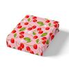 Red Cherry Printed Bedding Set Cartoon Tropical Fruit Duvet Set Three-Piece Set