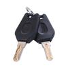 With 2 Keys Motorcycle Top Box Lock Cylinder Kit Lock Cylinder Core Plugs Aluminum Alloy Motorcycle Side Box Bolt Lock
