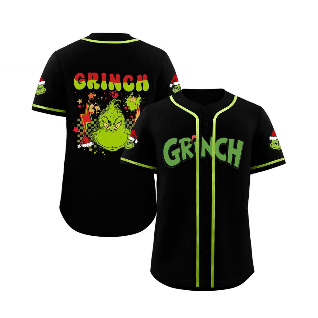 Children's Casual Cartoon Print Short-sleeved Baseball Jerseys Children's Sportswear Top