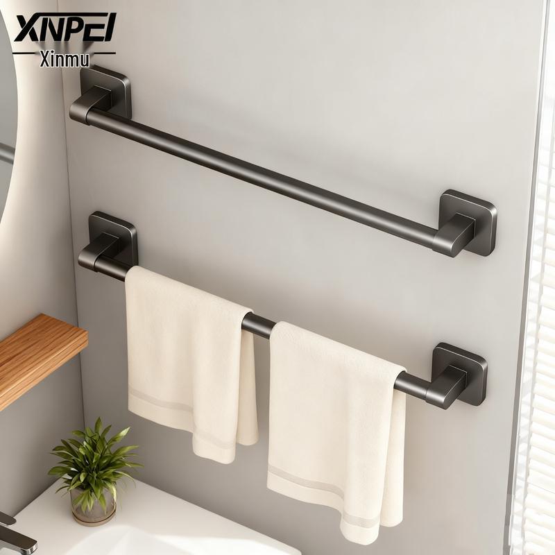 Xinpei Punch-Free Space Aluminum Bathroom Towel & Storage Rack